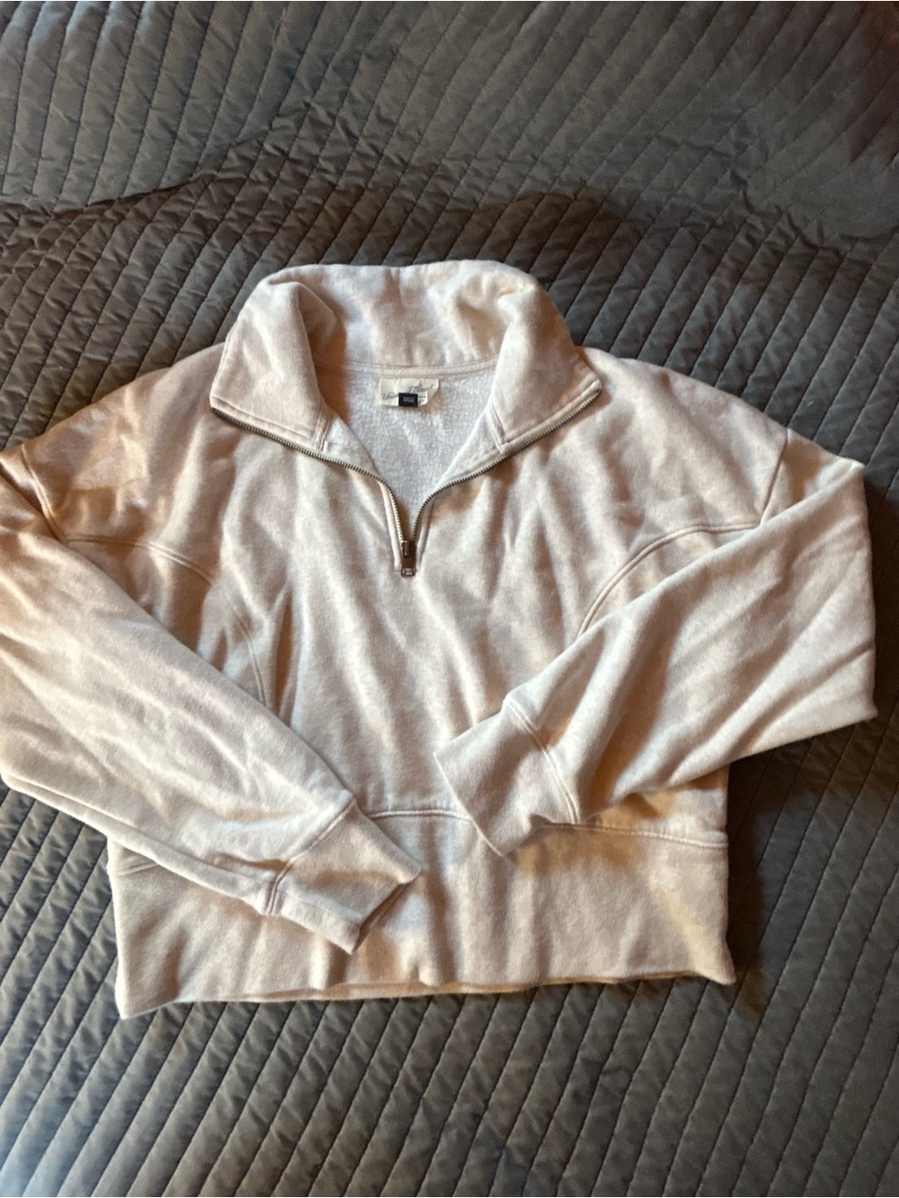 Universal Thread Half-Zip Sweatshirt (cropped)